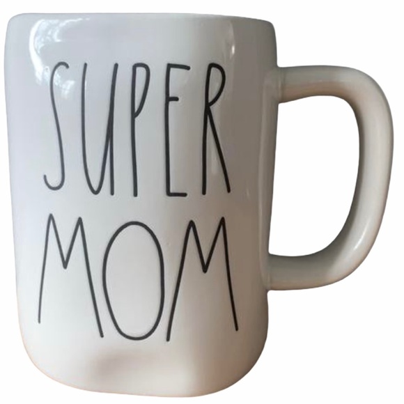 RAE DUNN Mug Super Mom Pink Center Coffee Tea Cup - Picture 2 of 6